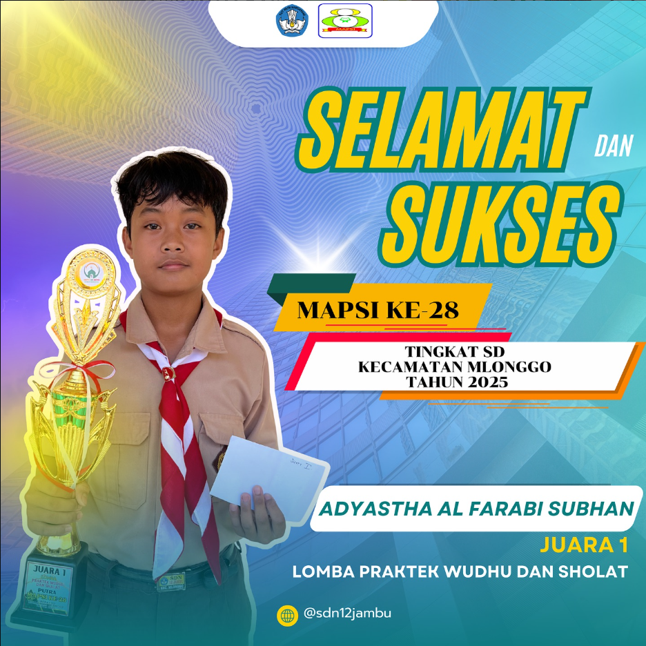 Juara 1 Lomba praktek Wudhu dan Sholat
